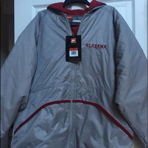 Nike University of Alabama zip up rain jacket